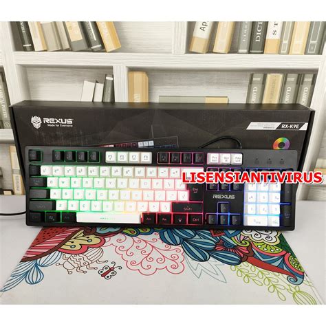 Jual Semi Mechanical Keyboard Rexus Keyboard Gaming K9e Black Edisi