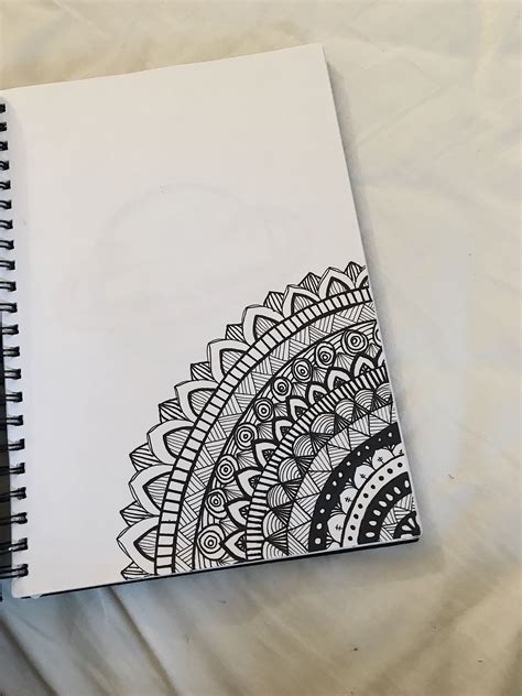 Doodle Art Mandala Drawing Ideas Easy Doodeling