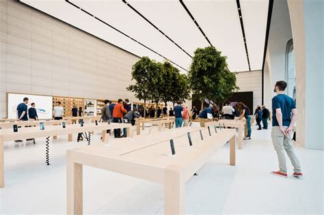 jony ive unveils his first apple store interiors in brussels store interiors corporate