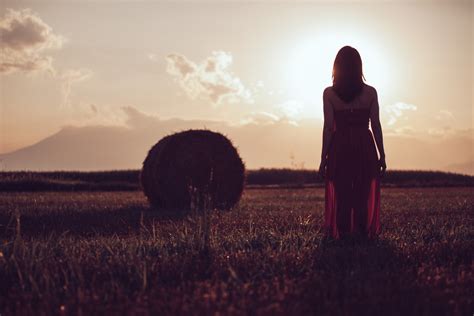 Free Photo Girl In Sunshine Blonde Bright Field Free Download