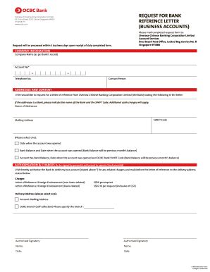 Maybe you would like to learn more about one of these? 2011 Form OCBC Bank Request for Bank Reference Letter Fill ...