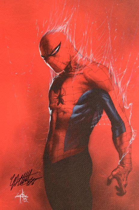 Gabriele Dellotto Lithograph Spider Man Signed Wb Marvel