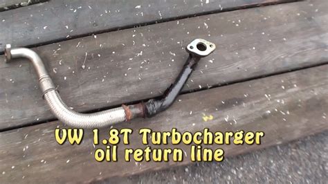 Vw T Turbocharger Oil Return Line Replacing Easy Job Youtube