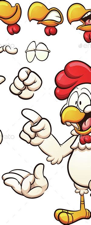 Cartoon Chicken By Memoangeles Graphicriver