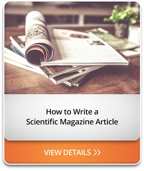 How To Write A Scientific Magazine Article Publication Academy