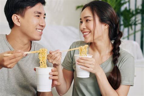 Couple Eating Ramen Stock Photos Pictures And Royalty Free Images Istock
