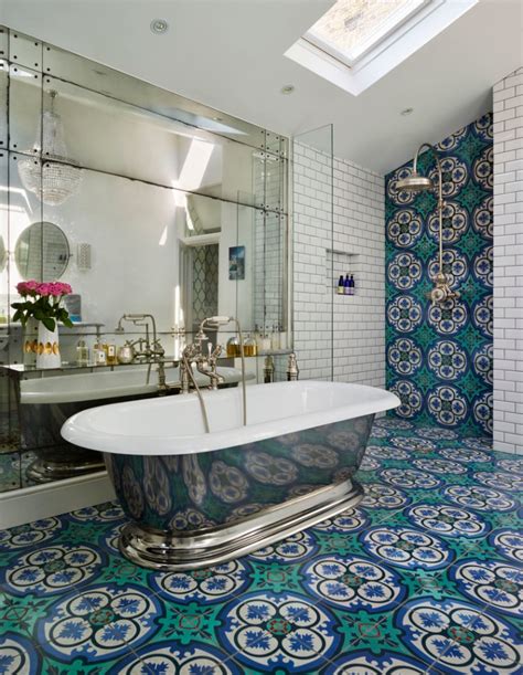 17 Floral Bathroom Tile Designs Ideas Design Trends Premium Psd