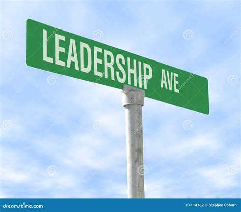 Leadership Themed Street Sign Stock Photography Image 114182