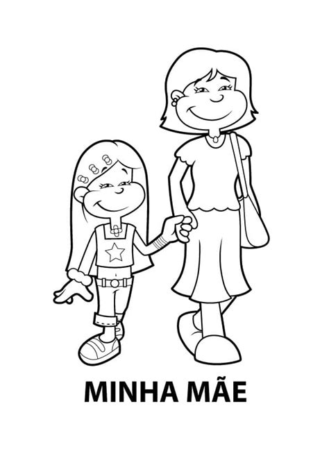 Desenhos de Mãe com Filho para Colorir e Imprimir ColorirOnline Com