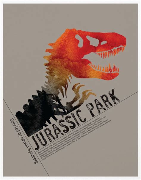 Jurassic Park A3 Poster Print 1800 Via Etsy Jurassic Park Poster