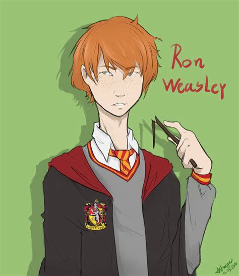 ron weasley anime by art mega on deviantart