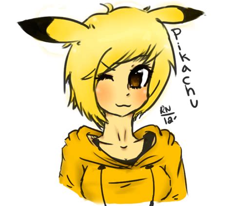 Human Ish Pikachu By Iscribblekirklandz On Deviantart