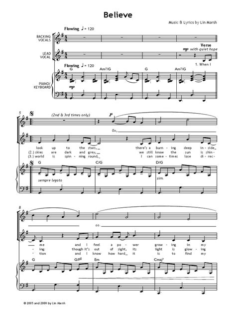 Download and print free pdf sheet music for all instruments, composers, periods and this page hosts our collection of over 100,000 classical sheet music pdf files, all for free and in the public domain. Believe.pdf | Musical Forms | Songs