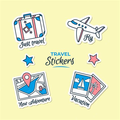 Free Vector Travel Sticker Collection