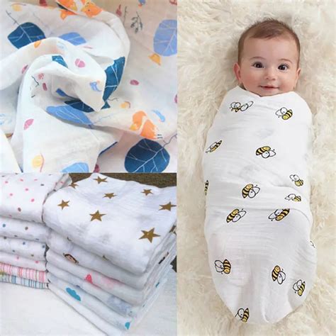New Cute Nursery Infant Baby Swaddling Blanket Newborn Infant Cotton