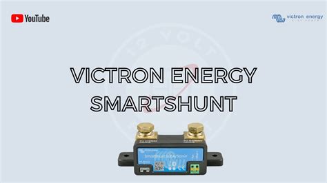 How To Install A Victron Energy Smartshunt 12 Volt Planet Youtube