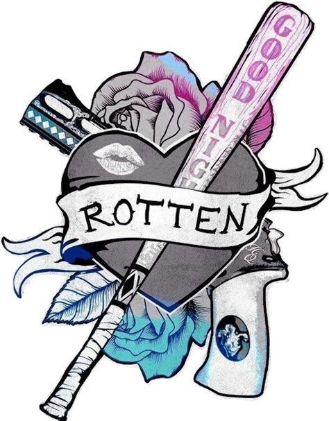 Transparent Rotten Food Clipart Joker And Harley Quinn Tattoos Png