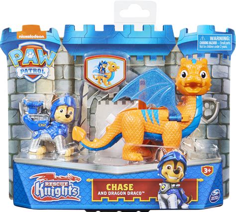 Spin Master Paw Patrol Rescue Knights Chase And Dragon Draco Action