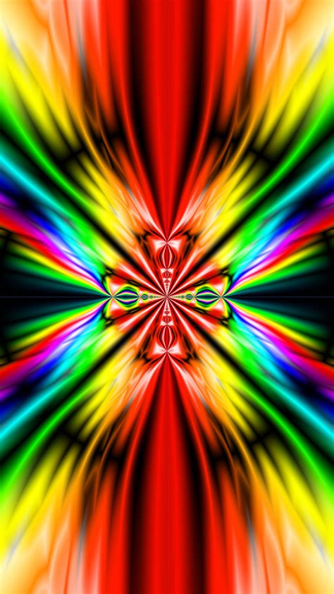 Download Wallpaper 2160x3840 Fractal Lines Colorful Abstraction