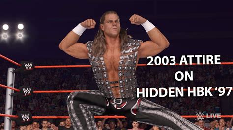Wwe 2k23 Shawn Michaels 2003 Attire On A Hidden Hbk 97 Model Youtube