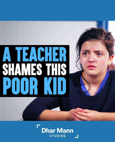 Teacher Shames Poor Kid In Class Instantly Regrets It Dhar Mann In