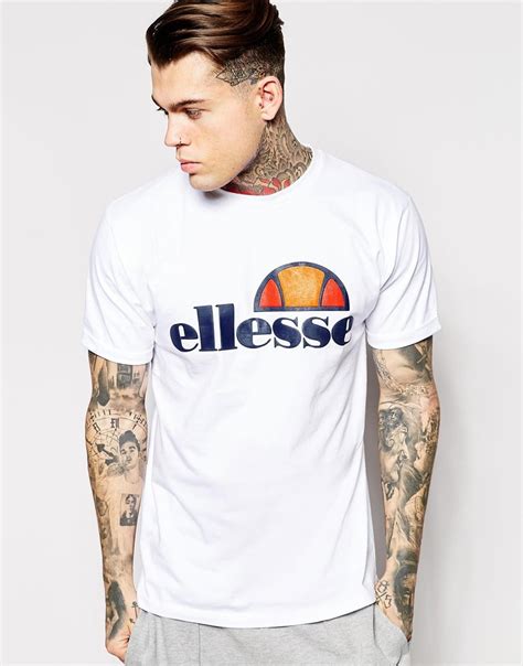Lyst Ellesse T Shirt With Classic Logo In White For Men