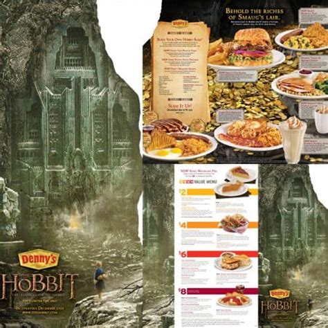 grubgrade denny s new menu for the hobbit the desolation of smaug