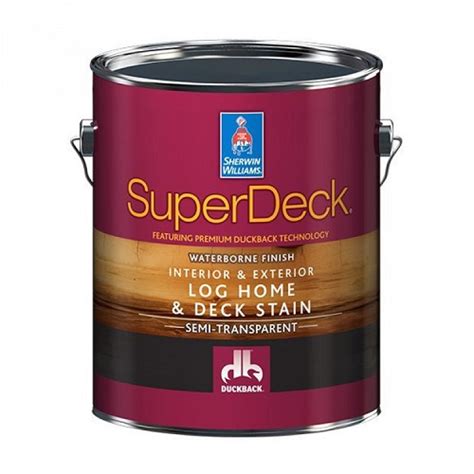 It is recommended that you consult the manufacturer of your composite deck for staining procedures. SuperDeck Log Home & Deck Stain