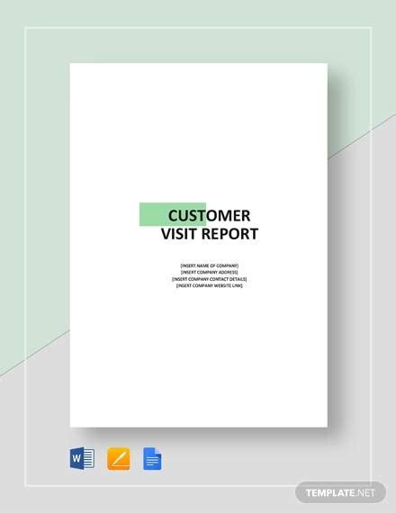 Free 15 Sample Visit Reports In Pdf Ms Word Apple Pages