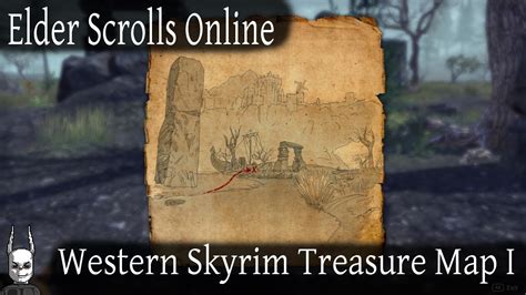 Western Skyrim Treasure Map Elder Scrolls Online Eso Youtube
