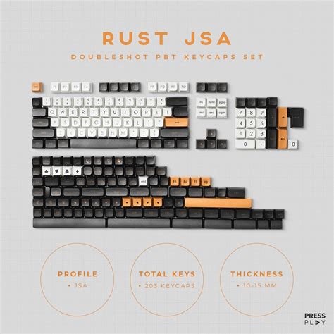 Jual Rust Jsa Doubleshot Pbt Keycaps Keycap Set Shopee Indonesia