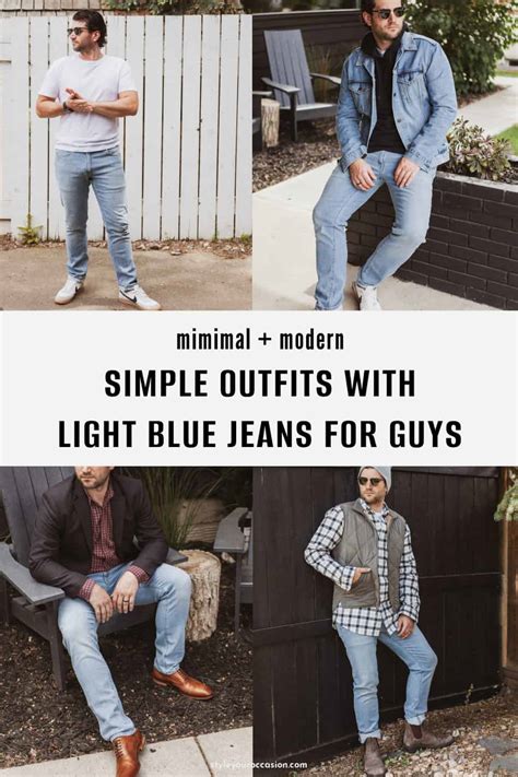 10 Perfect Outfits With Light Blue Jeans For Men Modern Classic Casual