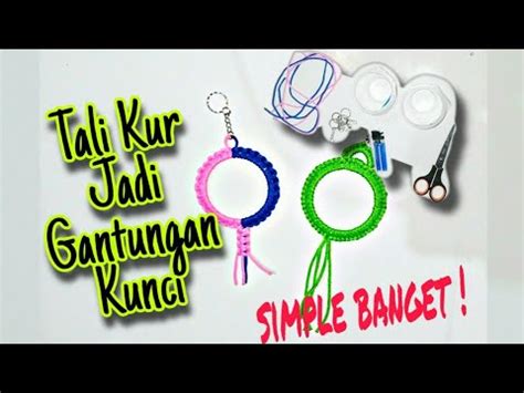 Alas meja anti panas dan dingin! Cara Mudah Buat Gantungan Kunci dari Tali Kur - YouTube