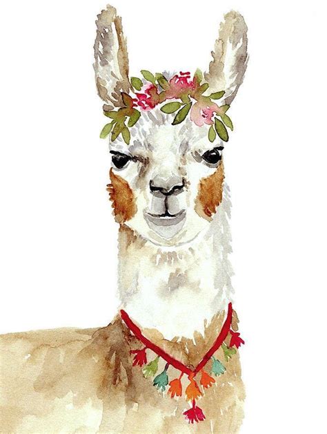 Llama Lama Glama Arte De Mascotas Arte Impresionista Dibujos
