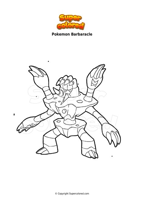 Disegno Da Colorare Pokemon Barbaracle Supercolored Com