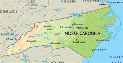 Map Of Charlotte North Carolina Travelsmapscom