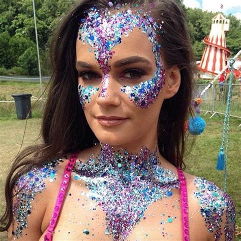Inspiration Festival Makeup Rhinestones Festival Makeup Glitter