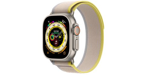 Buy Apple Watch Ultra Gps Cellular 49mm Titanium Case With Yellow