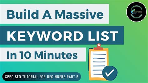 How To Build Keyword Lists For Your Website Sppc Seo Tutorial 5