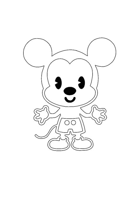 You Can Find Here 6 Free Printable Coloring Pages Of Kawaii Disney