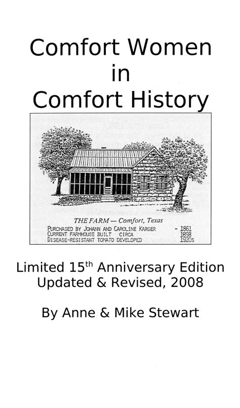 Comfort Women In Comfort History Page 3 The Portal To Texas History