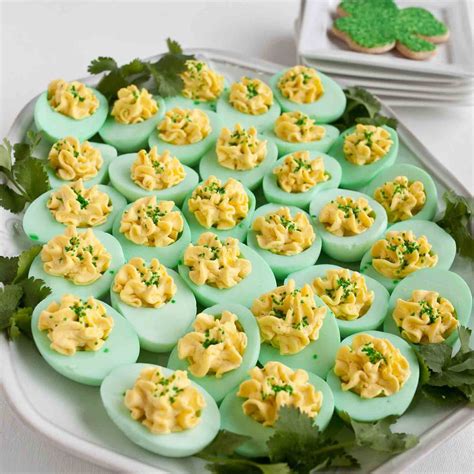 St Patricks Day Party Food St Patricks Day Deviled Eggs Deco St