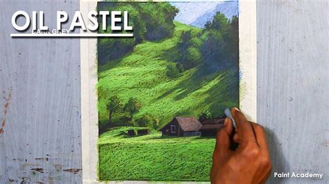 Oil Pastel Landscape Drawing Switzerland Countryside Youtube