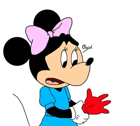 Minnie With Her Hand Hurt By Marcospower1996 On Deviantart