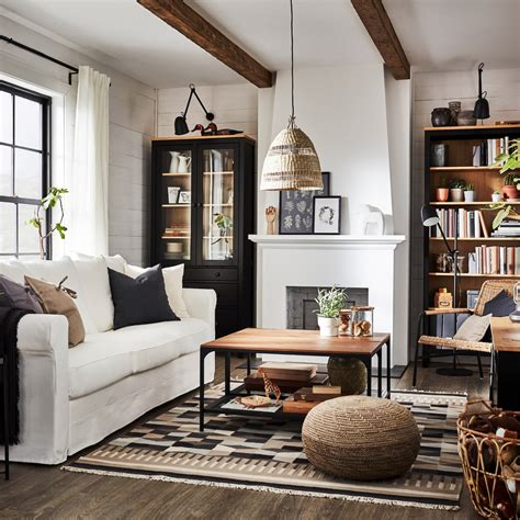 A Living Room With Warm Wood And Traditional Elements Ikea