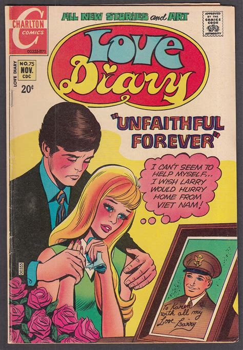 Love Diary 75 Charlton Comic Book 11 1971