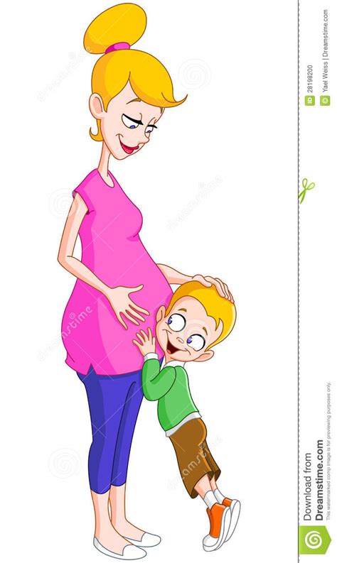Mamá Embarazada Con El Hijo Foto De Archivo Imagen 28198200