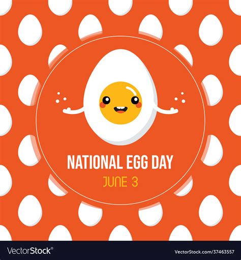 National Egg Day Greeting Card Royalty Free Vector Image