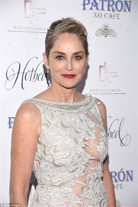 Sharon Stone Shows Off Incredible Figure At Hotbed Benefit Gala In