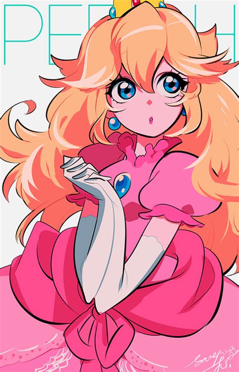 Princess Peach Super Mario Dibujos Bonitos Ilustraciones Dibujos